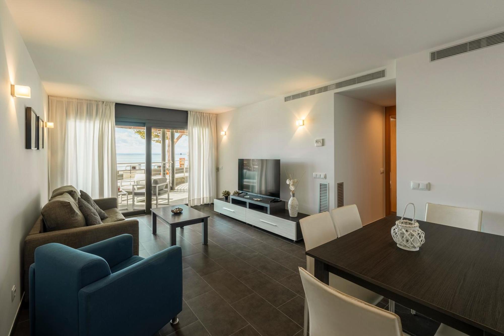 Apartamento Con Gran Terraza Delante Del Mar Roses Eksteriør bilde