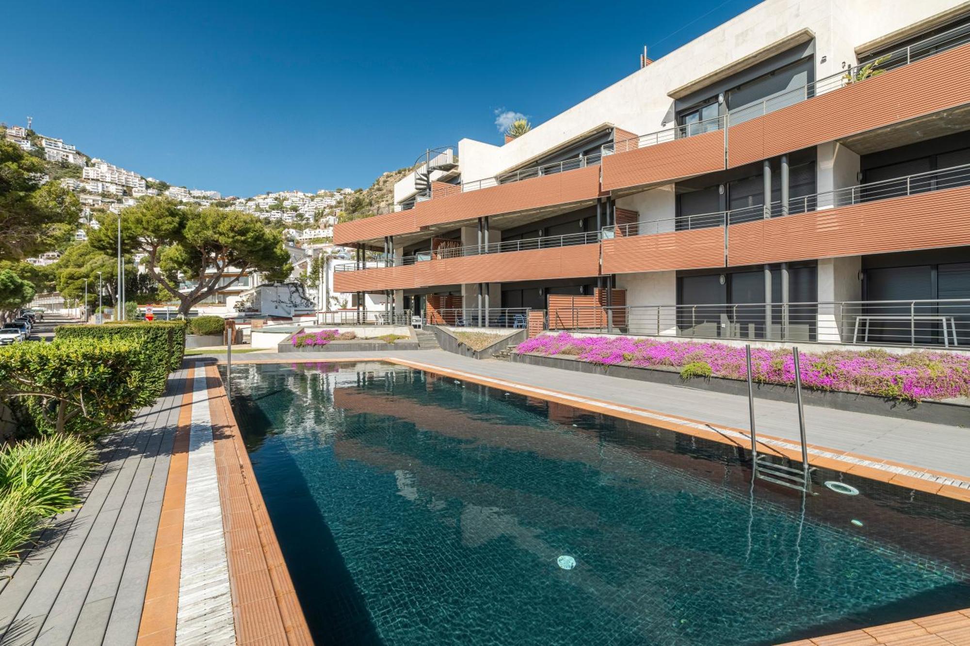Apartamento Con Gran Terraza Delante Del Mar Roses Eksteriør bilde